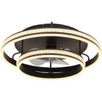 Globo Kendall, Ventilateur, Noir