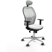Piqueras Y Crespo Chaise de bureau avec appui-tête Jorquera 1D086G1 Blanc