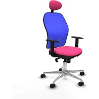 Piqueras Y Crespo Chaise de bureau avec appui-tête Jorquera 1D086N1 Rosa