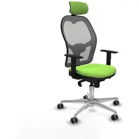 Piqueras Y Crespo Chaise de bureau avec appuie-tête 1D086G2 couleur pistache