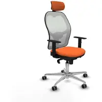 Piqueras Y Crespo Chaise de bureau avec appui-tête 1D086G2 Orange