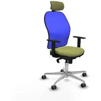 Piqueras Y Crespo Chaise de bureau avec appui-tête 1D086G2 vert