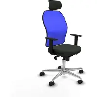 Piqueras Y Crespo Chaise de bureau avec appui-tête 1D086N2 Noir
