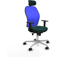 Piqueras Y Crespo Chaise de bureau avec appui-tête 1D086N2 vert