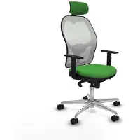 Piqueras Y Crespo Chaise de bureau avec appui-tête 1D086N2 vert