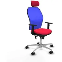 Piqueras Y Crespo Chaise de bureau avec appui-tête 1D086N2 Rouge