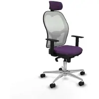 Piqueras Y Crespo Chaise de bureau avec appui-tête 1D086N2 Lila