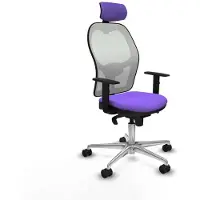 Piqueras Y Crespo Chaise de bureau avec appui-tête 1D086N2 Lila