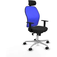 Piqueras Y Crespo Chaise de bureau avec appui-tête 1D086N2 Noir