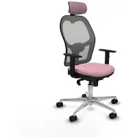 Piqueras Y Crespo Chaise de bureau avec appui-tête 1D086N2 Rosa