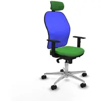 Piqueras Y Crespo Chaise de bureau avec appui-tête 1D086N2 vert