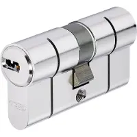 ABUS D66 N 30+30 Mm Profile Door Lock Cylinder Argenté