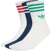 Adidas Chaussettes '3-Stripes Crew 3 Pairs' marine / vert / rouge / blanc