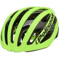 Polisport Casque de vélo Light Pro M 54-58 cm - Jaune fluo mat / Noir brillant