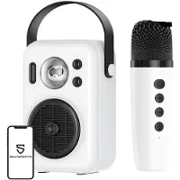 Soundpeats Hi-Sing Enceinte sans fil avec microphone (blanc)
