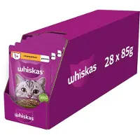 Whiskas Adult sachet 28x85g nourriture humide pour chat en gelée de poulet avec poulet