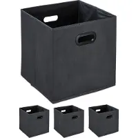 Relaxdays Boîtes pliantes (33 cm, 4x)