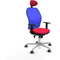 Piqueras Y Crespo Chaise de bureau avec appui-tête Jorquera 1D086G1 Rouge