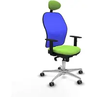 Piqueras Y Crespo Chaise de bureau avec appui-tête Jorquera 1D086G1 couleur pistache