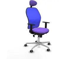 Piqueras Y Crespo Chaise de bureau avec appui-tête Jorquera 1D086G1 Lila