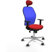 Piqueras Y Crespo Chaise de bureau avec appui-tête Jorquera 1D086G1 Rouge