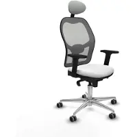 Piqueras Y Crespo Chaise de bureau avec appui-tête 2D086G1 Blanc