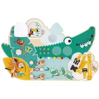 Janod Tropik Crocodile Activity Board Vert Enfants