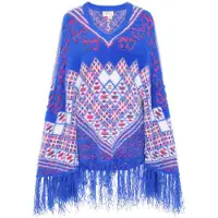 IZIA Cape bleu cyan / rouge / blanc