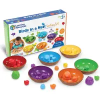 Learning Resources Birds In A Nest Sorting Set, 36 Pieces, Fine Motor Toy