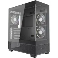 Gembird Gaming case Fornax X550 aquarium type ATX 2x USB 3.2 + 1x USB type-C black