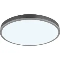 Globo Lampe de plafond à design Doro Ø 60 cm gris argenté
