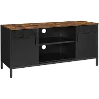 Songmics Lowboard Table TV, avec 3 étagères, longueur 120cm, Salon