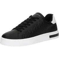 Giorgio Armani Baskets basses 'LONDON' noir / blanc
