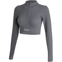 Yeaz T-shirt fonctionnel 'Runway' gris basalte / blanc