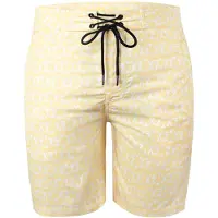 Yeaz Shorts de bain 'Dazzers' jaune clair / blanc