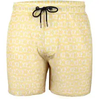 Yeaz Shorts de bain 'Seashey' jaune clair / blanc