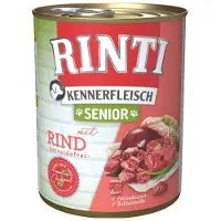 Rinti Kennerfleish Senior Beef - avec du bœuf pour les chiens âgés - 12x800 g