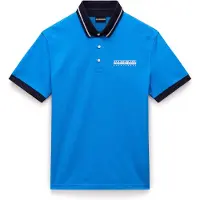 Napapijri T-Shirt 'E-Zeri' bleu marine / azur / blanc