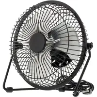Deltaco FT-755 Ventilateur domestique Noir, Ventilateur, Noir