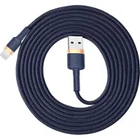 Baseus Câble Usb Lightning Cafule 2.4A 1M (Złoto-Granatowy)