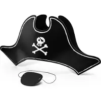 Party Deco Chapeau de pirate et cache-oeil (2 pcs)