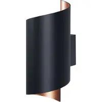 Ledvance Orbis Twist Smart+ Wi-Fi Noir Luminaire, Applique Led À Gradation, 12w, 3000-6500k, Forme Cylindrique Renversée, 23x12cm