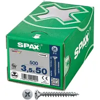 Spax Wirox Universal Flat Head Screw 3.5x50 Mm 500 Units Vert