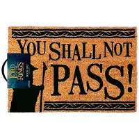 The Lord Of The Rings Paillasson de - You Shall Not Pass! - pour Indifférent - marron/noir - Taille Standard