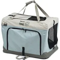 Beeztees Nylon Bench Travel Time Pet Carrier Bleu 60 x 42 x 42 cm