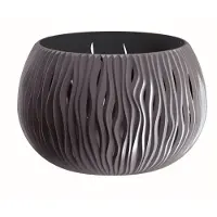 Prosperplast Sandy Decoration Bowl 21.8x37x37 Cm Gris