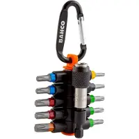 Bahco Jeu d'embouts 1/4" pour vis TORX - 11 pièces
