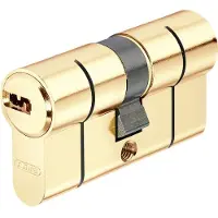 ABUS D66 Mm 40+40 Mm Profile Door Lock Cylinder Doré