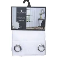 Atmosphera 68320 Eyelets Curtain Blanc