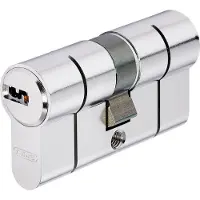 ABUS D66 N 35+35 Mm Profile Door Lock Cylinder Argenté